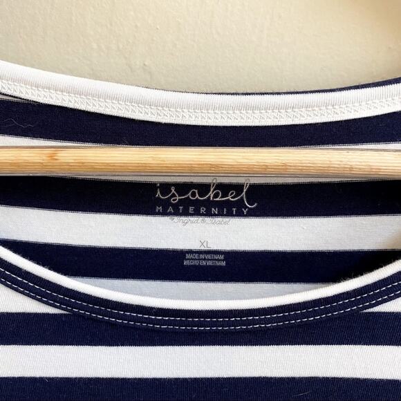 NWT Isabel Maternity‎ Navy Stripe Dress - Picture 5 of 8